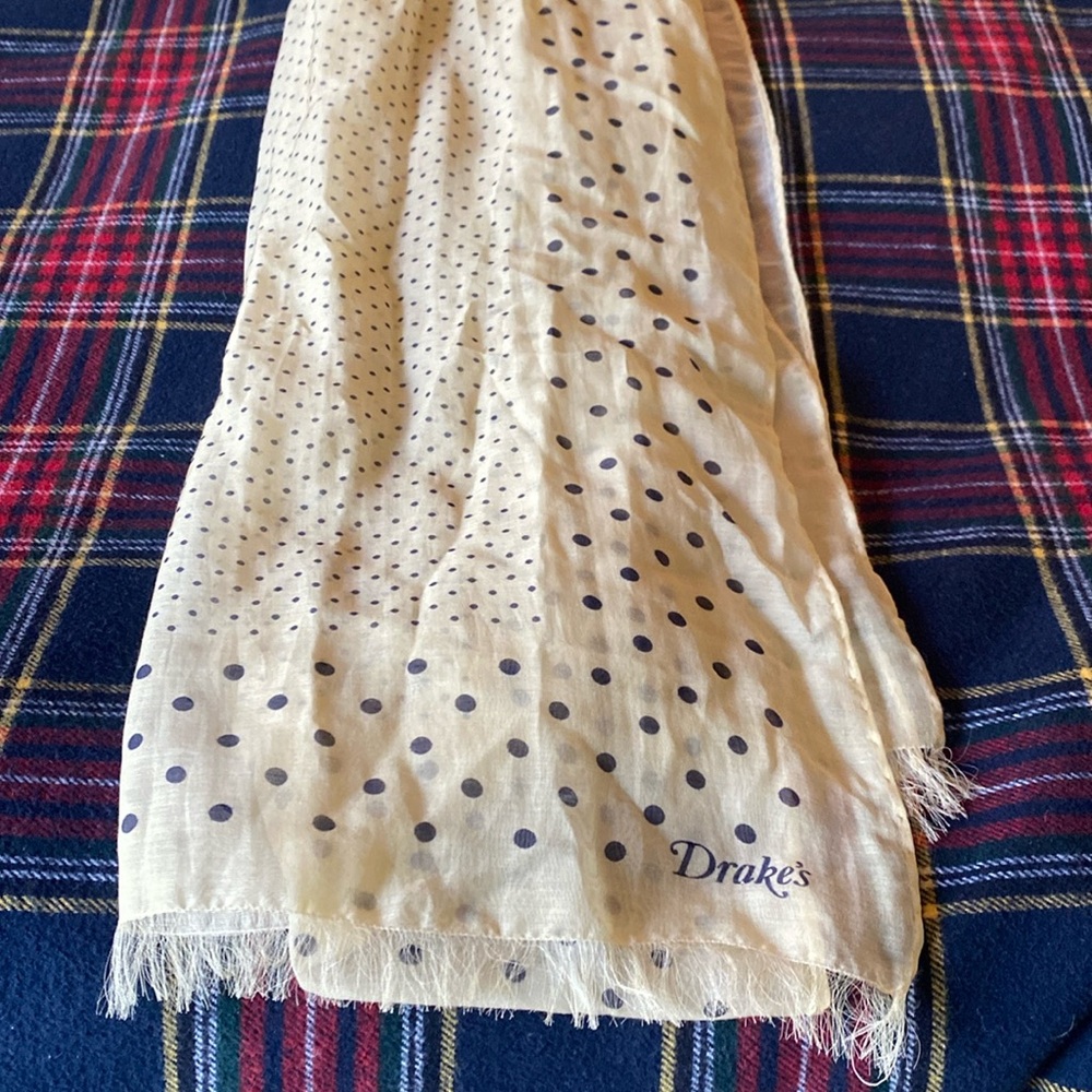 Drake’s silk and cotton scarf